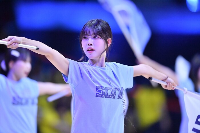 [오늘의 농구장여신] 소노 치어리더 '창단 첫 챔프전 진출을 위하여'