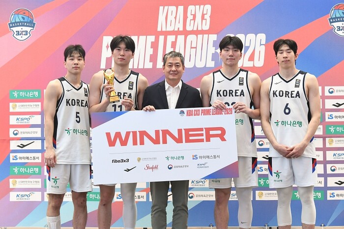 [화보] ‘2026 KBA 3x3 프라임 리그’ 3차 대회 2일차, 시상식 화보 (Team KOREA 우승 / 블랙라벨스포츠 준우승)