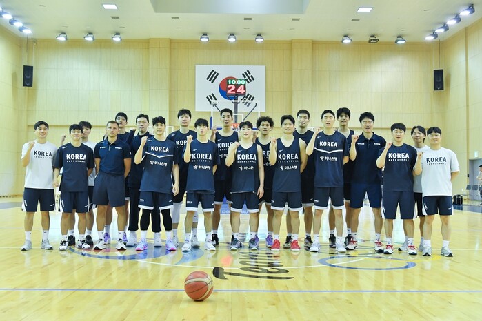 [화보] 대한민국 남자농구 국가대표팀 공개훈련 & 미디어데이 현장