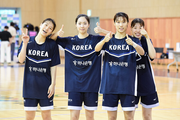 [화보] 대한민국 여자농구대표팀 공개 훈련 현장