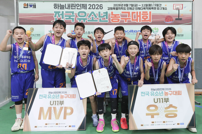 [전국유소년] 하늘내린인제 2026 전국 유소년 농구대회 3일차 시상식 화보