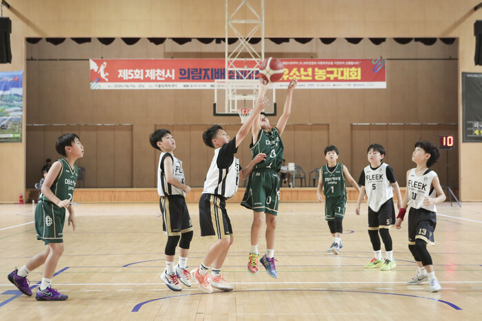 [화보] 제5회 제천시 의림지배 챔피언십 유소년 농구대회 U10 4강 경기 화보 (원주 DB 46-32 광주 플릭)